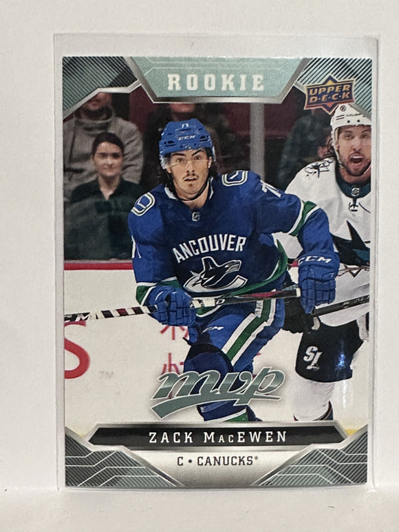 #246 Zack MacEwen Rookie Vancouver Canucks 99-00 Upper Deck MVP Hockey Card