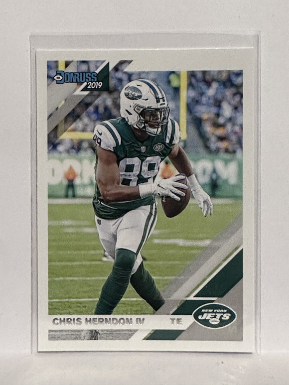 #192 Chris Herndon IV New York Jets 2019 Donruss Football Card