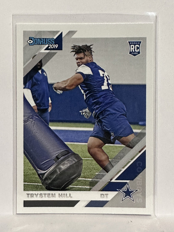 #277 Trysten Hill Rookie Dallas Cowboys 2019 Donruss Football Card