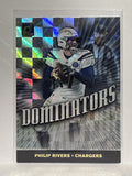 #DOM-6 Philip Rivers Domiinators Los Angeles Chargers 2019 Donruss Football Card