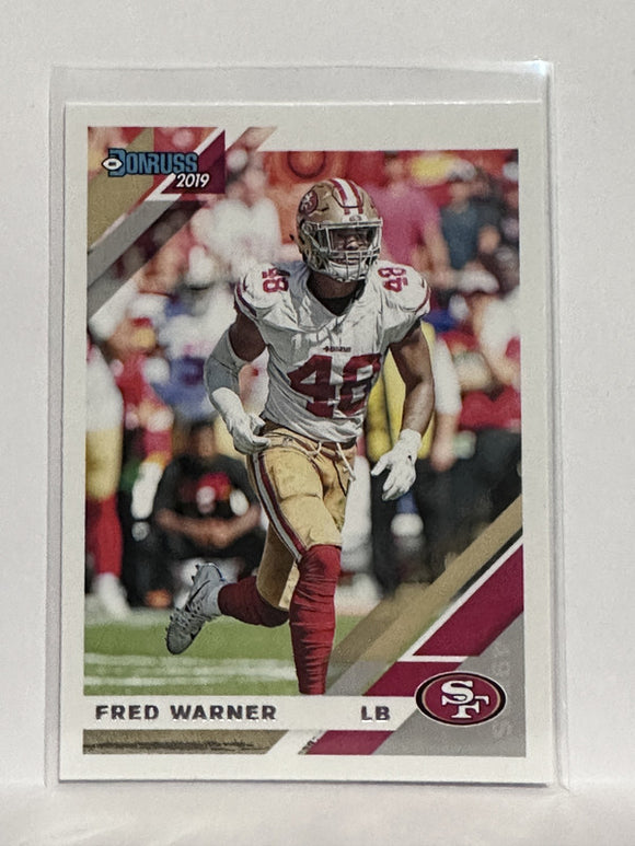 #223 Fred Warner San Francisco 49ers 2019 Donruss Football Card