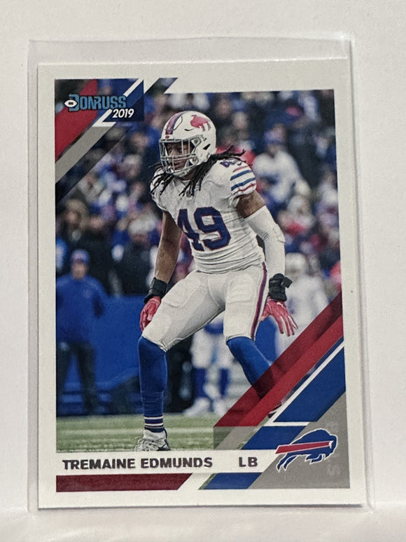 #37 Tremaine Edmunds Buffalo Bills 2019 Donruss Football Card