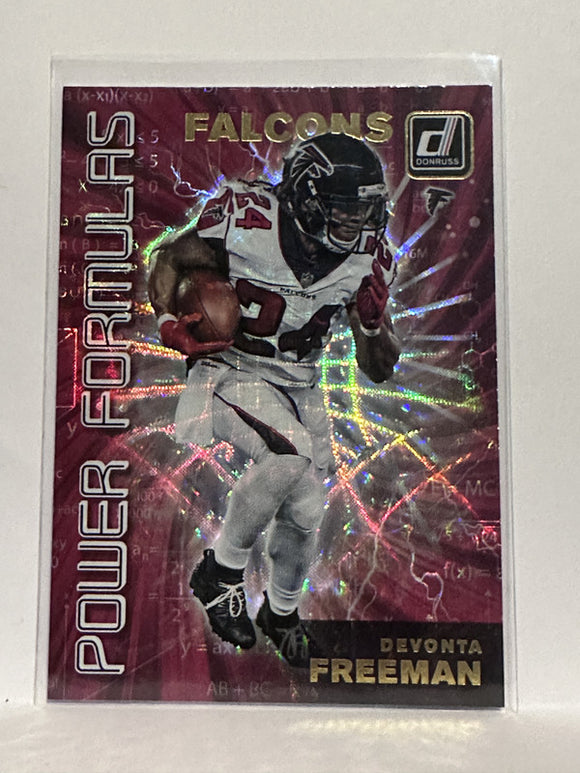 #PF-5 Devonta Freeman Power Formula Atlanta Falcons 2019 Donruss Football Card