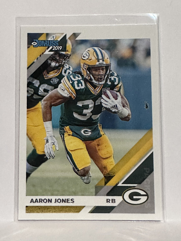 #100 Aaron Jones Green Bay Packers 2019 Donruss Football Card