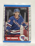 #161 Tony Granato New York Rangers 89-90 O-Pee-Chee Hockey Card
