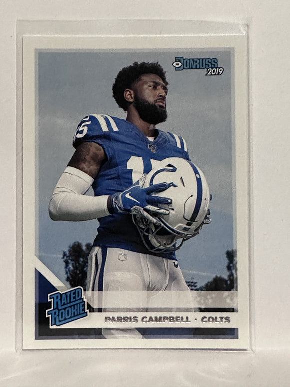 #315 Parris Campbell Rated Rookie Indianapolis Colts 2019 Donruss Football Card