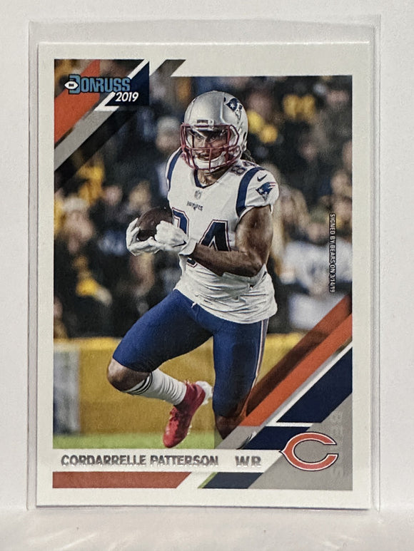 #168 Cordarrelle Patterson Chicago Bears 2019 Donruss Football Card