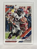 #83 Phillip Lindsay Denver Broncos 2019 Donruss Football Card