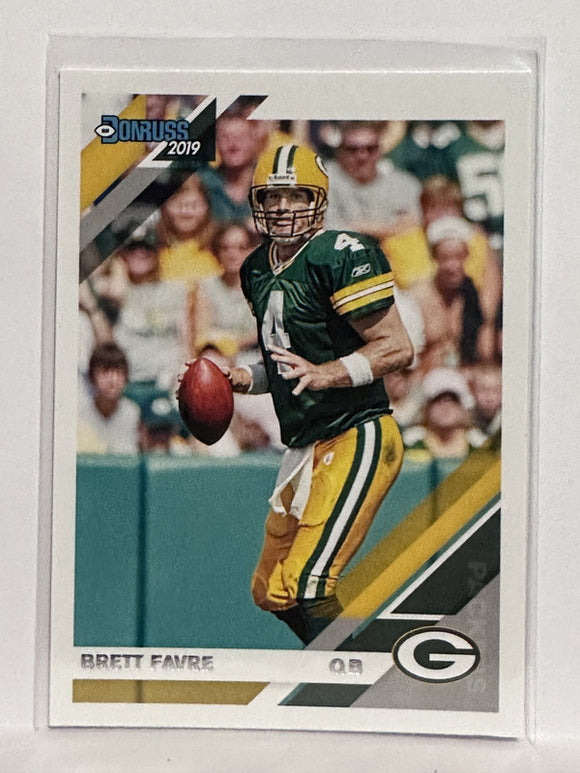 #105 Brett Favre Green Bay Packers 2019 Donruss Football Card
