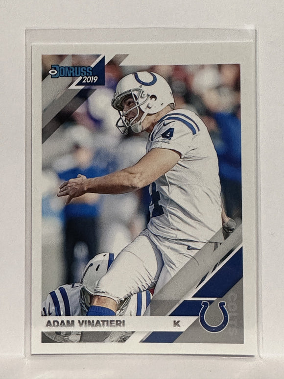 #117 Adam Vinatieri Indianapolis Colts 2019 Donruss Football Card