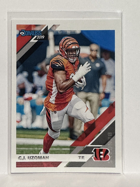 #63 C.J. Uzomah Cincinnati Bengals 2019 Donruss Football Card