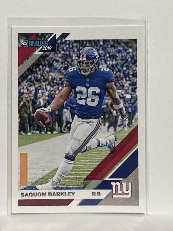 #179 Saquon Barkley New York Giants 2019 Donruss Football Card