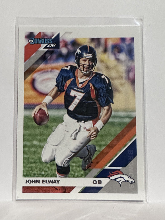 #89 John Elway Denver Broncos 2019 Donruss Football Card