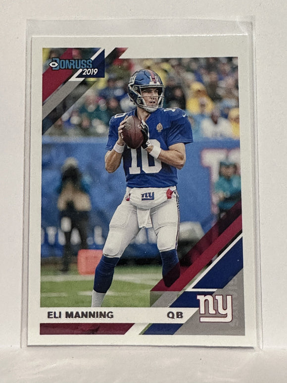#178 Eli Manning New York Giants 2019 Donruss Football Card