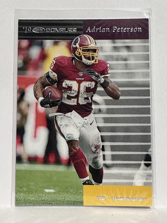 #RE-9 Adrian Petersen Retro Washington Redskins 2019 Donruss Football Card