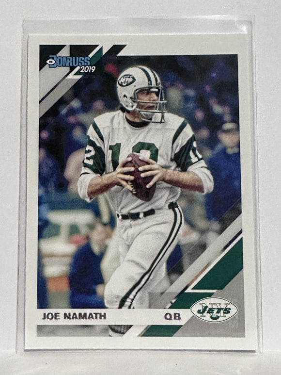 #193 Loe Namath New York Jets 2019 Donruss Football Card