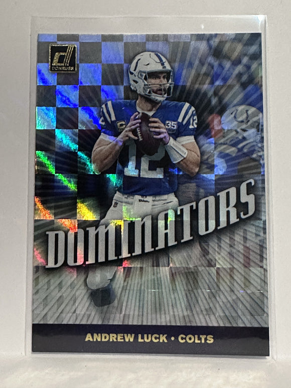 #DOM-4 Andrew Luck Dominators Indianapolis Colts 2019 Donruss Football Card