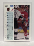 #252 Joe Mullen Calgary Flames 90-91 Upper Deck Hockey Card
