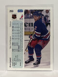 #253 Brian Leetch   New York Rangers 90-91 Upper Deck Hockey Card