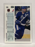 #396 Lou Franceschetti Toronto Maple Leafs 90-91 Upper Deck Hockey Card
