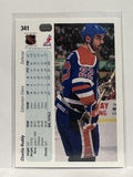 #341 Charlie Huddy Edmonton Oilers 90-91 Upper Deck Hockey Card