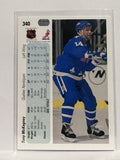 #340 Tony Mckegney Quebec Nordiques 90-91 Upper Deck Hockey Card