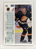#342 Greg Adams Vancouver Canucks 90-91 Upper Deck Hockey Card