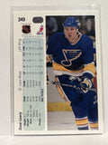 #349 Dave Lowry St Louis Blues 90-91 Upper Deck Hockey Card