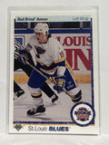 #347 Rod Brind'Amour Rookie Team St Louis Blues 90-91 Upper Deck Hockey Card