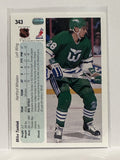 #343 Mike Tomlak Hartford Whalers 90-91 Upper Deck Hockey Card