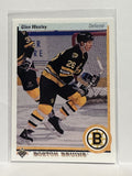 #377 Glen Wesley Boston Bruins 90-91 Upper Deck Hockey Card