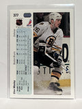 #377 Glen Wesley Boston Bruins 90-91 Upper Deck Hockey Card