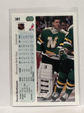 #381 Daniel Berthiaume Minnesota North Stars 90-91 Upper Deck Hockey Card