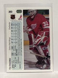 #393 Tim Cheveldae Detroit Red Wings 90-91 Upper Deck Hockey Card
