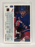 #370 Jeff Bloemberg New York Capitals 90-91 Upper Deck Hockey Card
