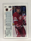#374 Marc Hubscheid Detroit Red Wings 90-91 Upper Deck Hockey Card