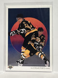 #320 Ray Bourque Checklist Boston Bruins 90-91 Upper Deck Hockey Card