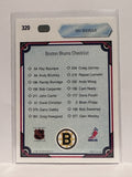 #320 Ray Bourque Checklist Boston Bruins 90-91 Upper Deck Hockey Card