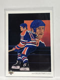 #321 Mark Messier Checklist Edmonton Oilers 90-91 Upper Deck Hockey Card
