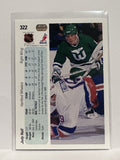 #322 Jody Hull Hartford Whalers 90-91 Upper Deck Hockey Card