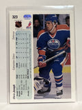 #323 Chris Joseph Edmonton Oilers 90-91 Upper Deck Hockey Card