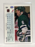 #324 Adam Burt Hartford Whalers 90-91 Upper Deck Hockey Card