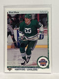 #327 Brad Shaw Rookie Team Hartford Whalers 90-91 Upper Deck Hockey Card