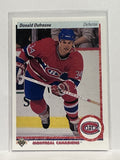 #332 Donald Dufresne Montreal Canadiens 90-91 Upper Deck Hockey Card