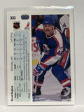 #333 Brent Hughes Winnipeg Jets 90-91 Upper Deck Hockey Card
