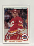 #336 Sergei Makarow Calgary Flames 90-91 Upper Deck Hockey Card