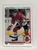 #339 Wayne Presley Chicago Blackhawks 90-91 Upper Deck Hockey Card