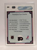 #304 Tim Kerr Checklist Pittsburgh Penguins 90-91 Upper Deck Hockey Card