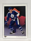 #310 Gary Leeman Checklist Toronto Maple Leafs 90-91 Upper Deck Hockey Card