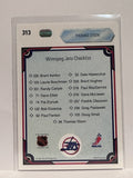 #313 Thomas Steen Checklist Winnipeg Jets 90-91 Upper Deck Hockey Card